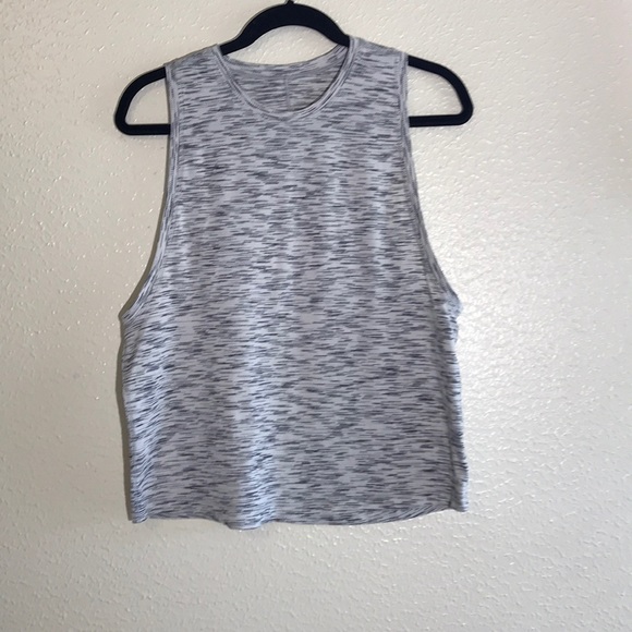 lululemon athletica Tops - Lululemon muscle workout tank gray size 6